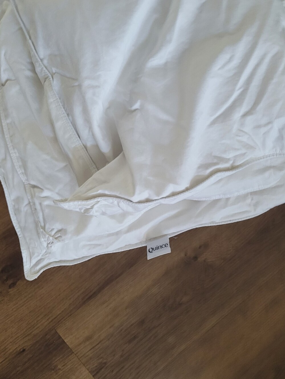 Quince White Cotton Duvet Cover King/ Cal King